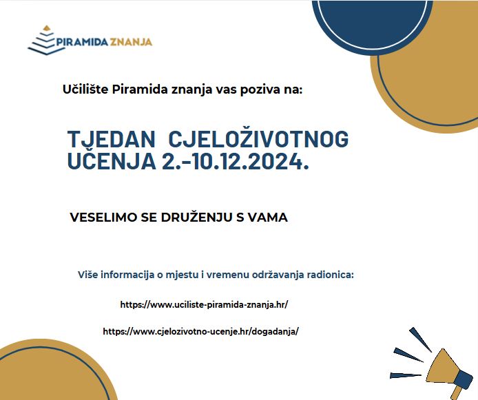 Pročitajte više o članku Najava radionica u sklopu Tjedna cjeloživotnog učenja